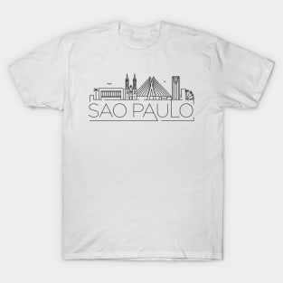 Sao Paulo Minimal Skyline T-Shirt